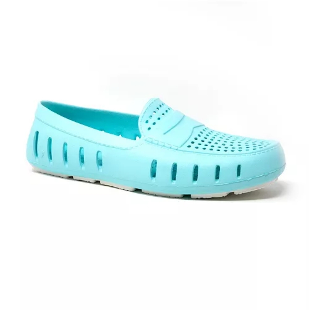 NWOT Lt Aqua/White* Floafers 9, men's size 12 Firm Price